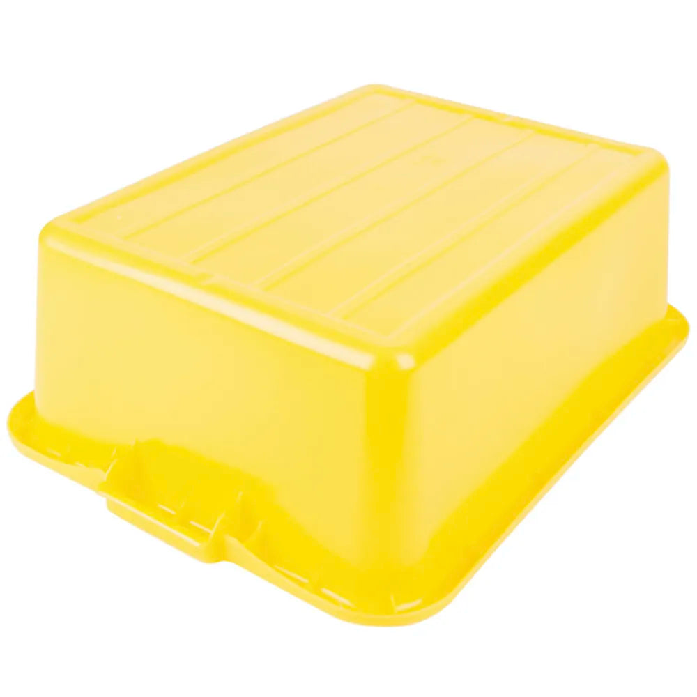 Solutions Kitchen Food Storage Drain Box - With Cover, 15x20x7", Yellow