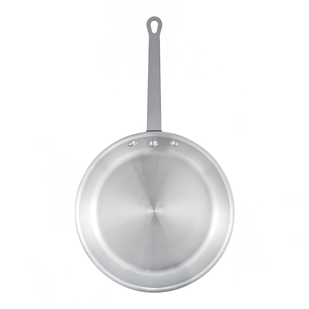 Solutions Kitchen 12" Aluminum Frying Pan w/ Solid Metal Handle