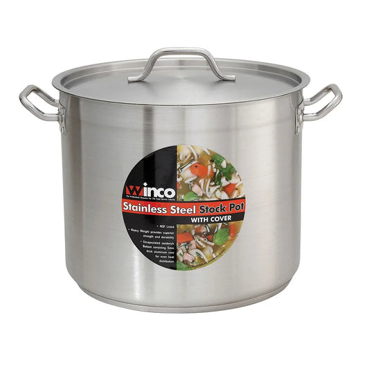 Solutions Kitchen 12 qt Stainless Steel Stock Pot w/ Cover - Induction Ready