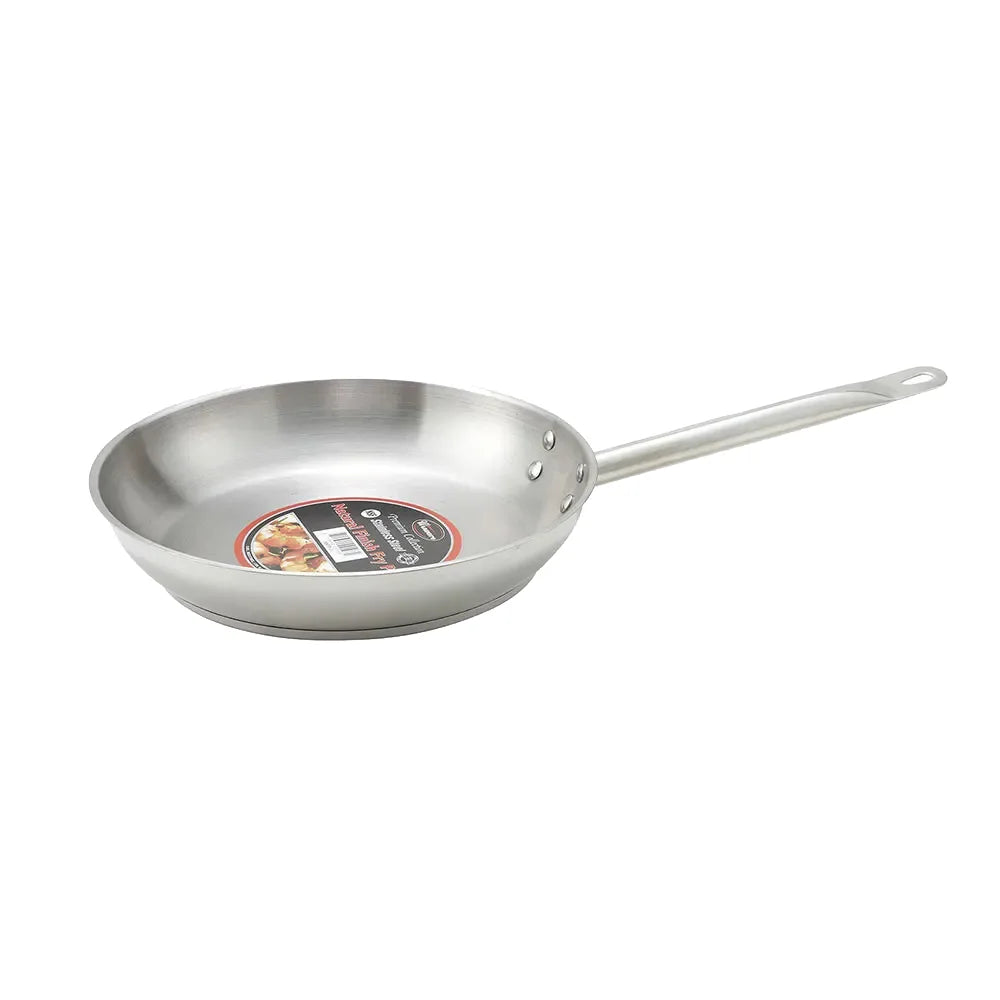 Solutions Kitchen 11" Stainless Steel Frying Pan w/ Solid Metal Handle