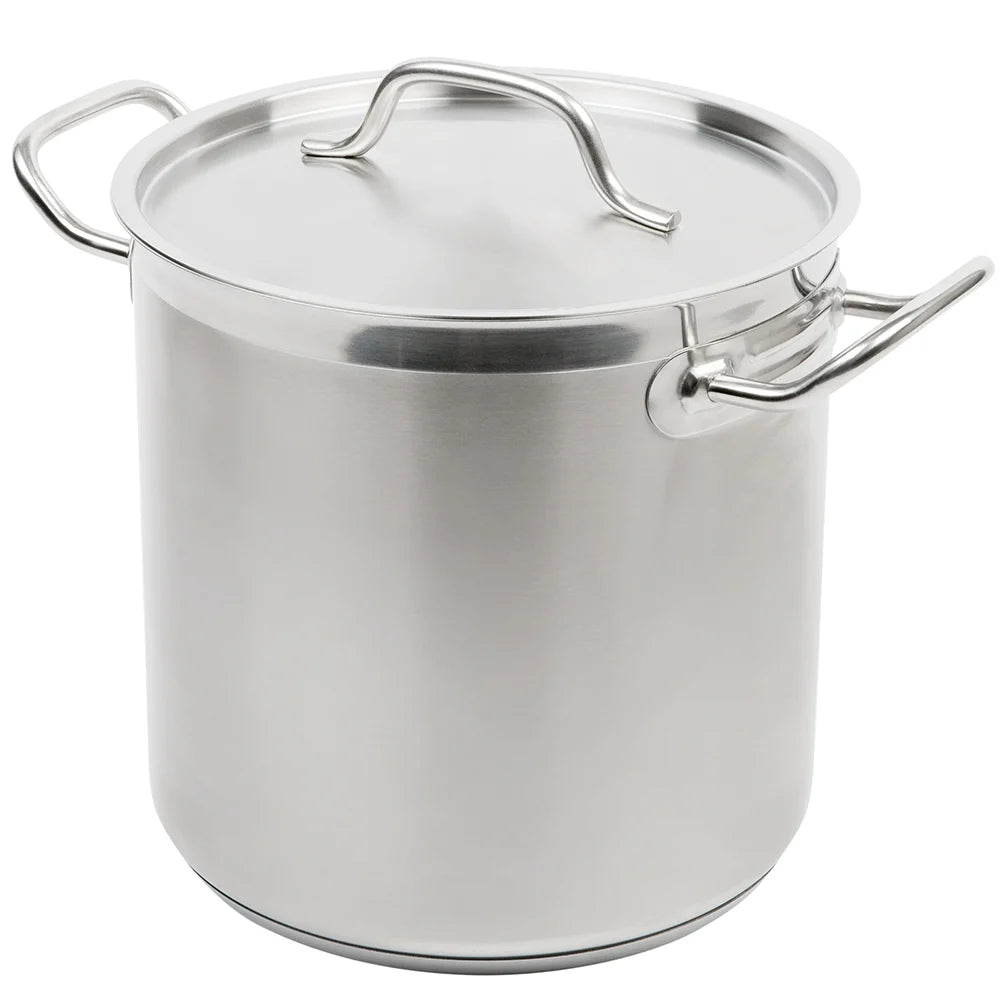 Solutions Kitchen 11 qt Stainless Steel Stock Pot w/ Cover - Induction Ready