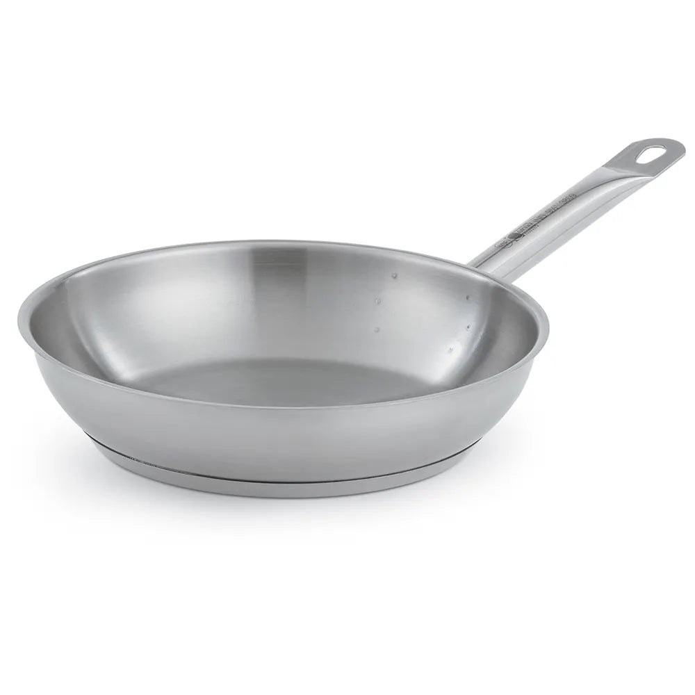 Solutions Kitchen 9 1/2"Stainless Steel Frying Pan w/ Hollow Metal Handle - Induction Ready