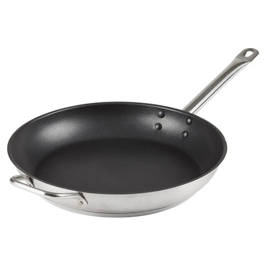 Solutions Kitchen 12 1/2" Non Stick Steel Frying Pan w/ Solid Metal Handle