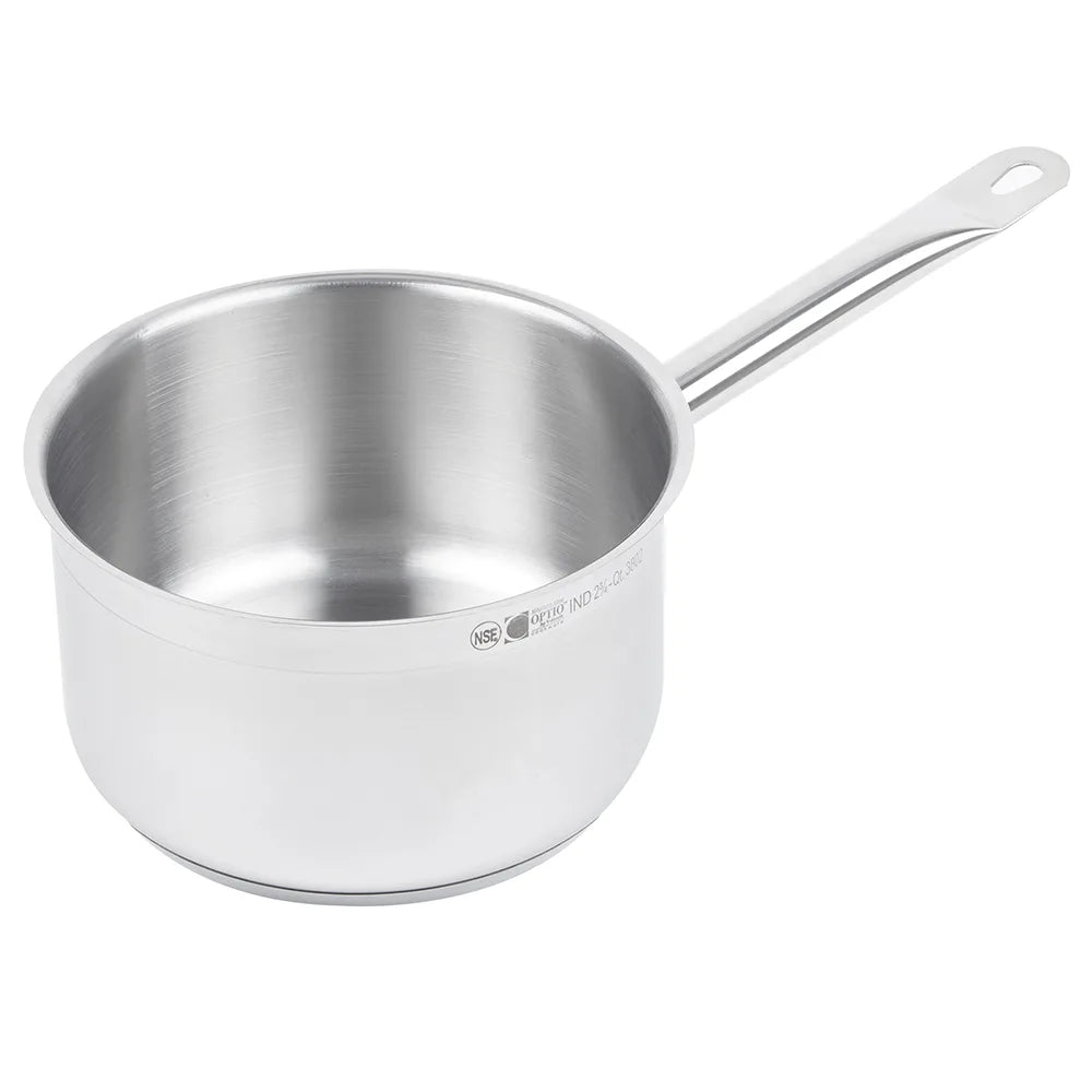 Solutions Kitchen 2 3/4 qt Stainless Steel Saucepan w/ Hollow Metal Handle - Induction Ready