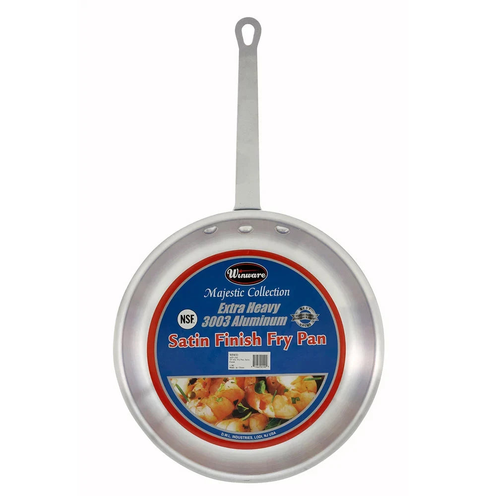 Solutions Kitchen 8" Aluminum Frying Pan w/ Solid Metal Handle