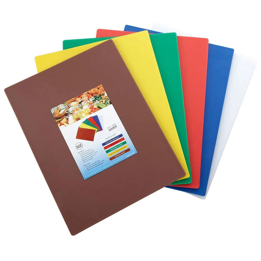 Solutions Kitchen Cutting Board Set w/ (6) Boards - 12" x 18", Assorted Colors