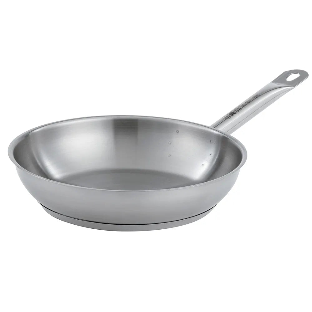 Solutions Kitchen 9 1/2"Stainless Steel Frying Pan w/ Hollow Metal Handle - Induction Ready