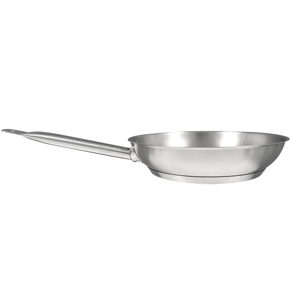 Solutions Kitchen 9 1/2" Stainless Steel Frying Pan w/ Solid Metal Handle