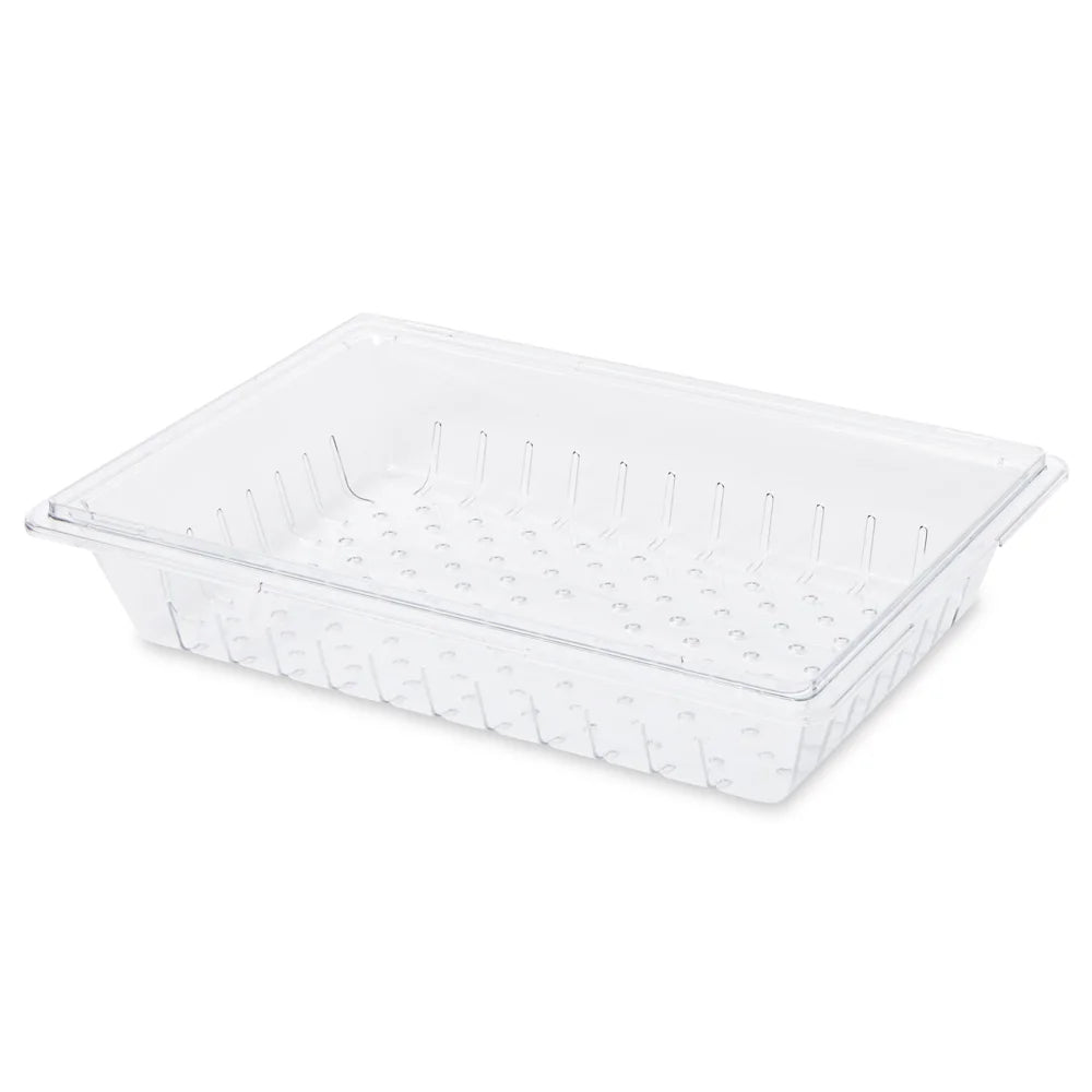 Solutions Kitchen Colander/Drain Tray - Fits 26x18x5" Food/Tote Box, Clear