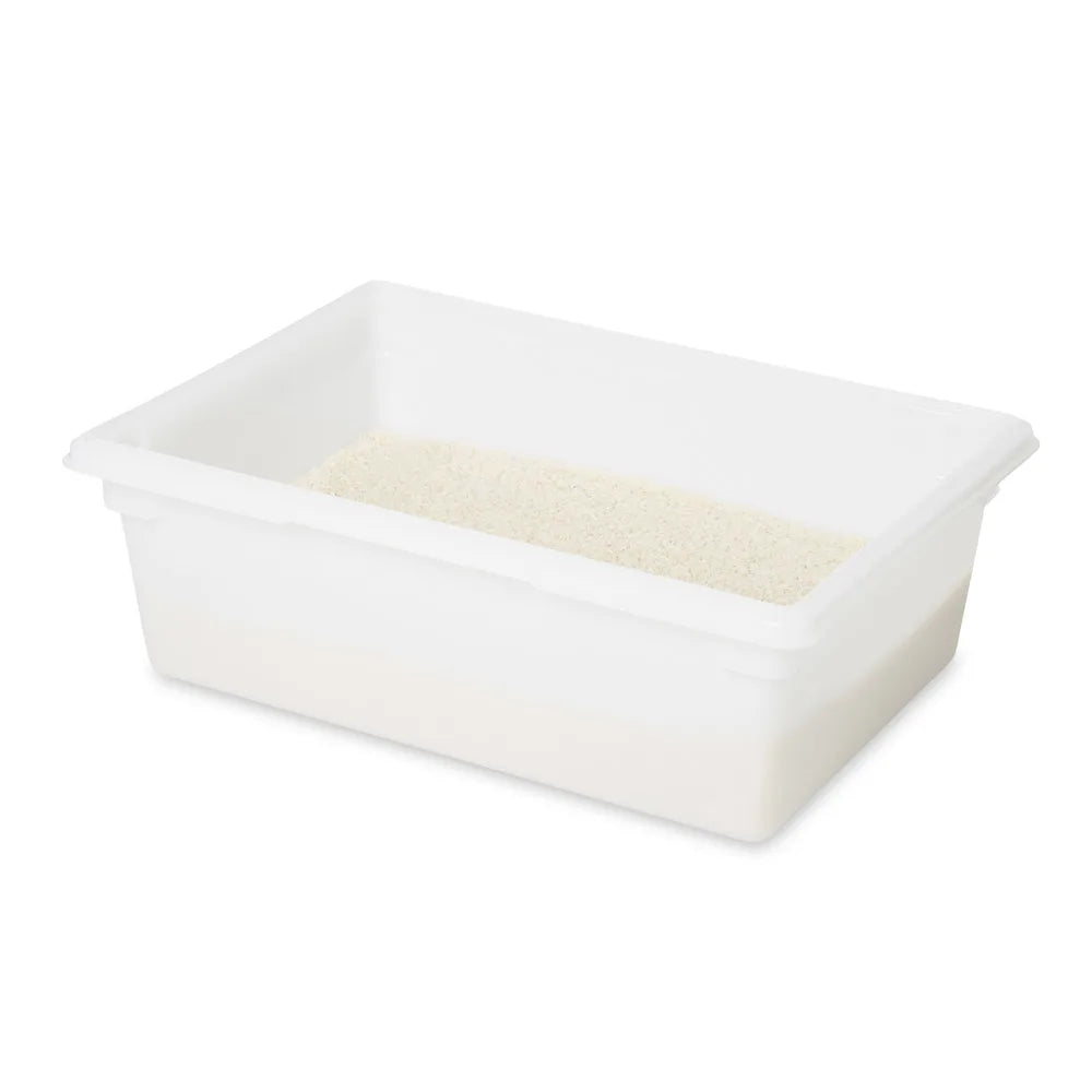 Solutions Kitchen  12 1/2 gal Food/Tote Box - 26x18x9" White Poly