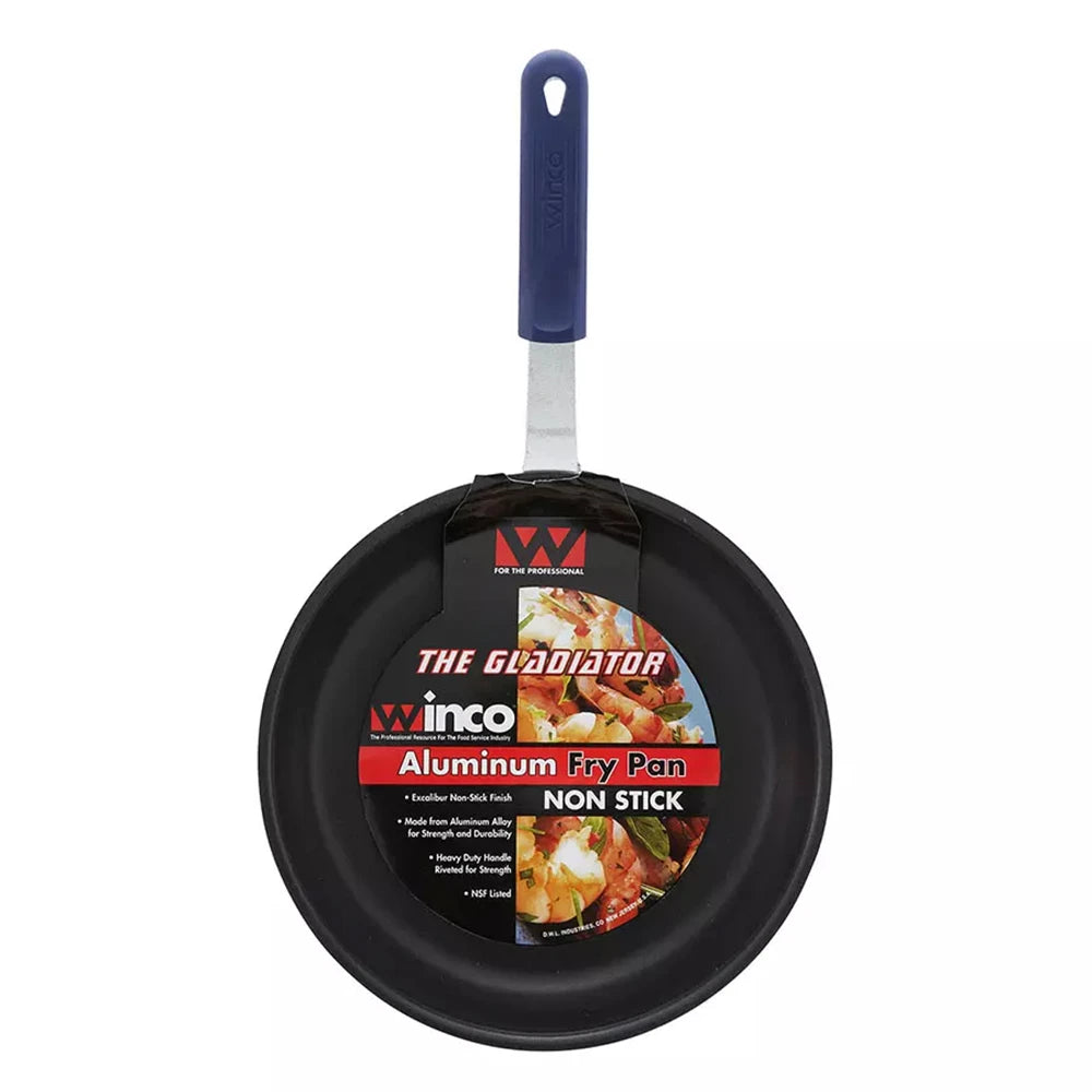 Solutions Kitchen 14" Aluminum Frying Pan w/ Solid Silicone Handle