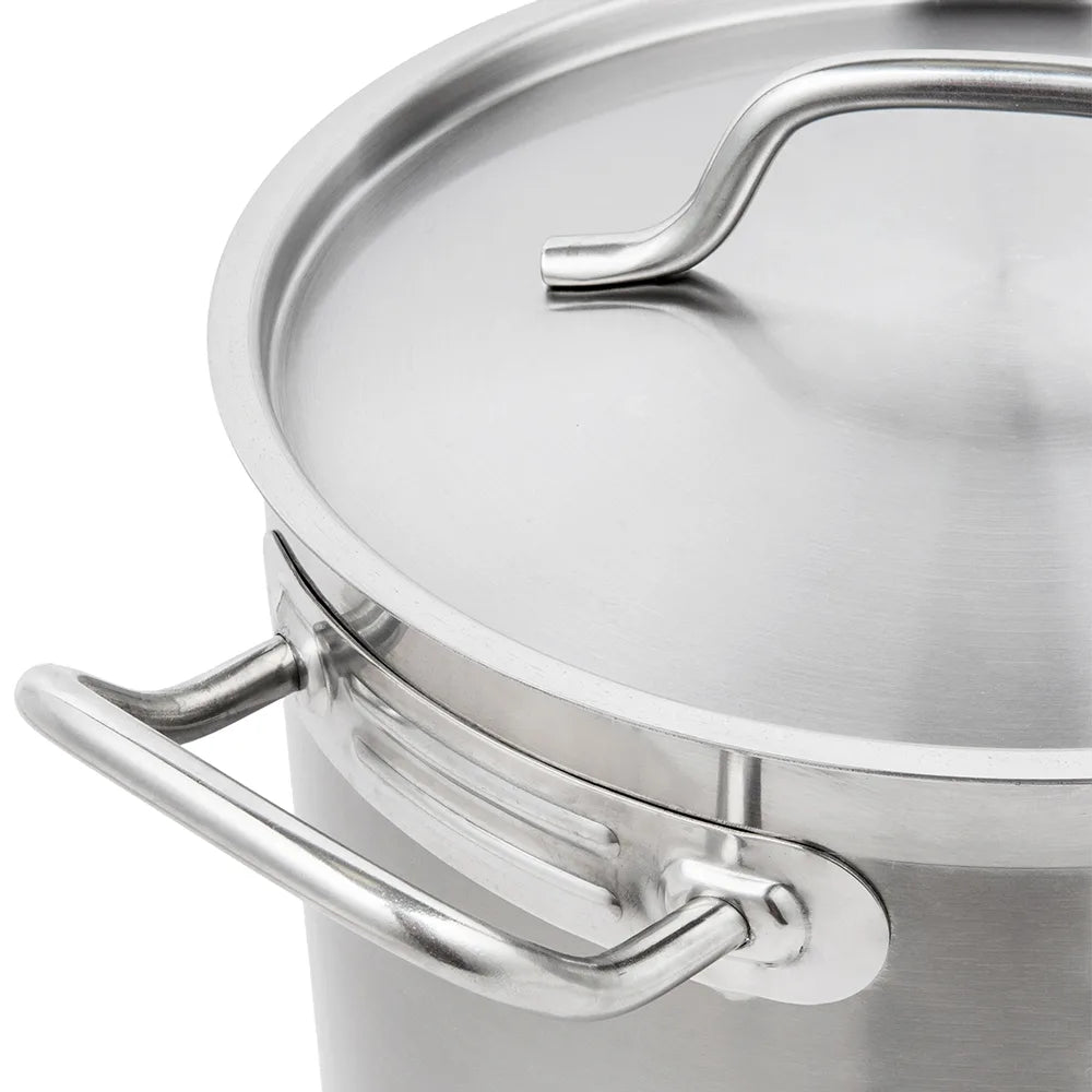 Solutions Kitchen 11 qt Stainless Steel Stock Pot w/ Cover - Induction Ready