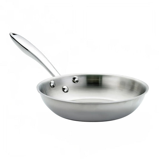 Solutions Kitchen 11" Stainless Steel Frying Pan w/ Hollow Metal Handle