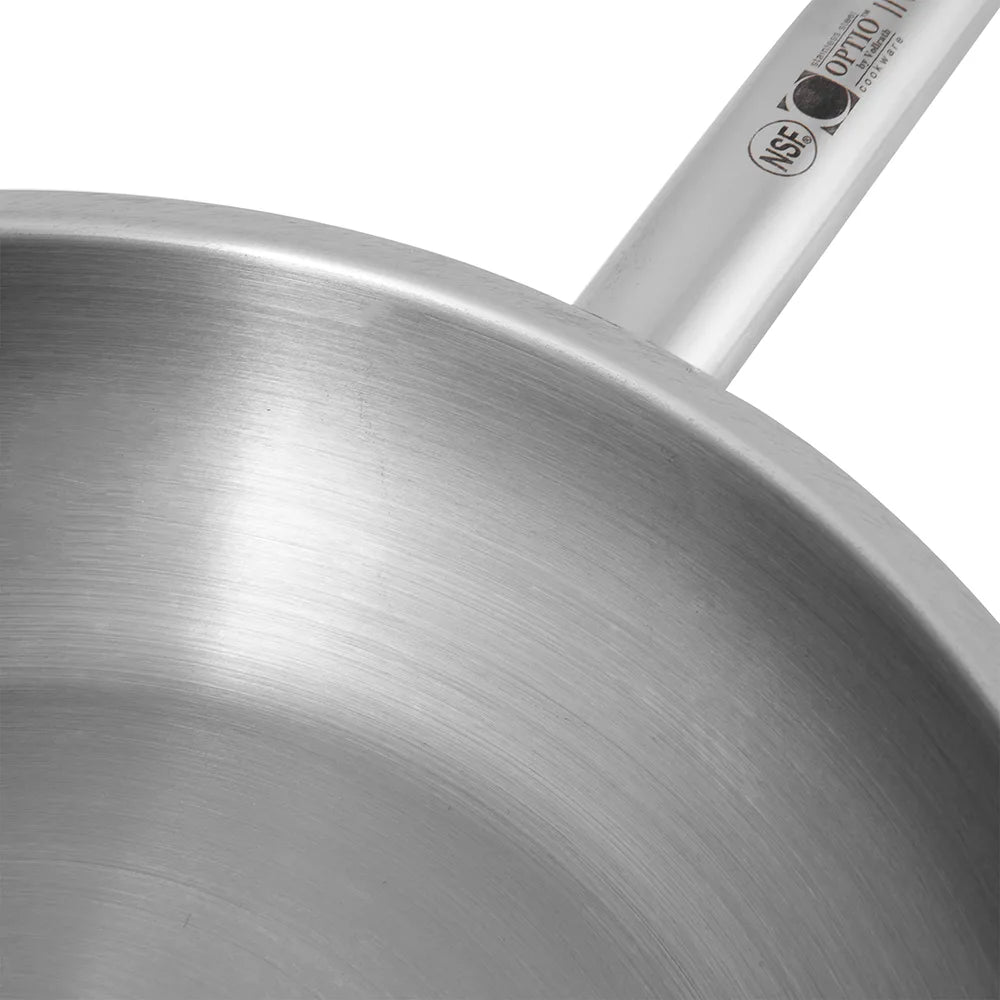 Solutions Kitchen 9 1/2"Stainless Steel Frying Pan w/ Hollow Metal Handle - Induction Ready