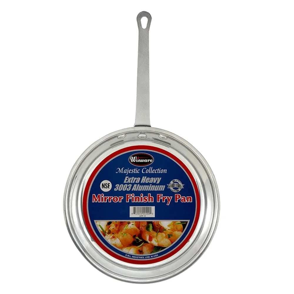 Solutions Kitchen 12" Aluminum Frying Pan w/ Solid Metal Handle